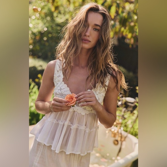 Free People Tops - Intimately Petal Party Shapeless Cami NWOT clean ivory